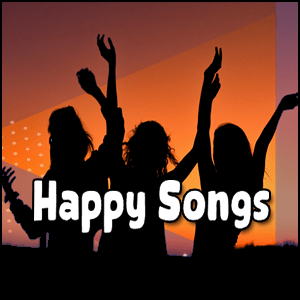 Euphoric songs with silhouettes of people raising their hands.