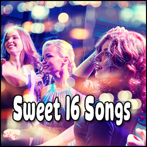 A group of girls singing sweet 16 songs.