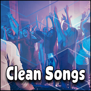 A group of people at a party enjoying clean songs.