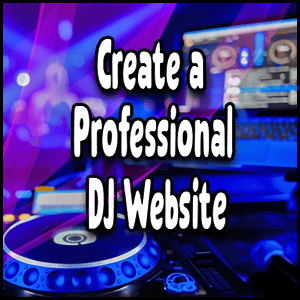 Create a professional website for DJs.