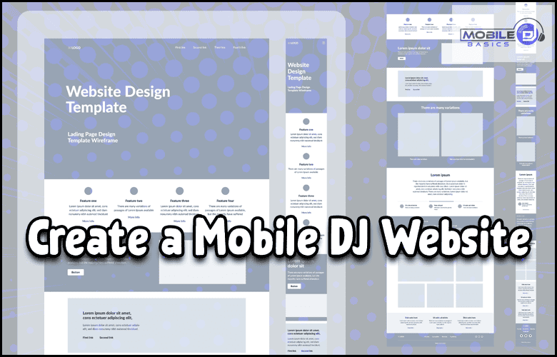 Design a mobile DJ website.