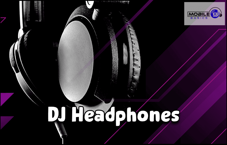 DJ headphones on a vibrant background.