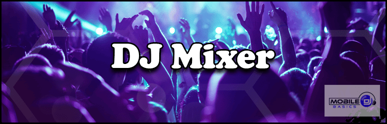 a purple and blue background with the words dj mixer.