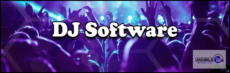 a purple background with the words dj software.