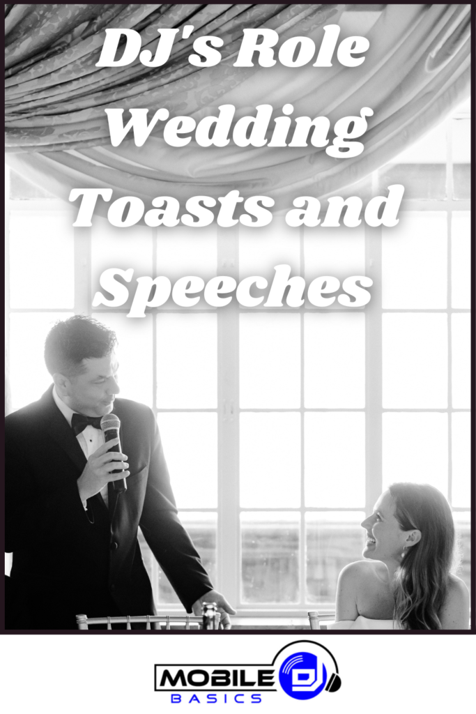 DJ's role in creating memorable wedding toasts.