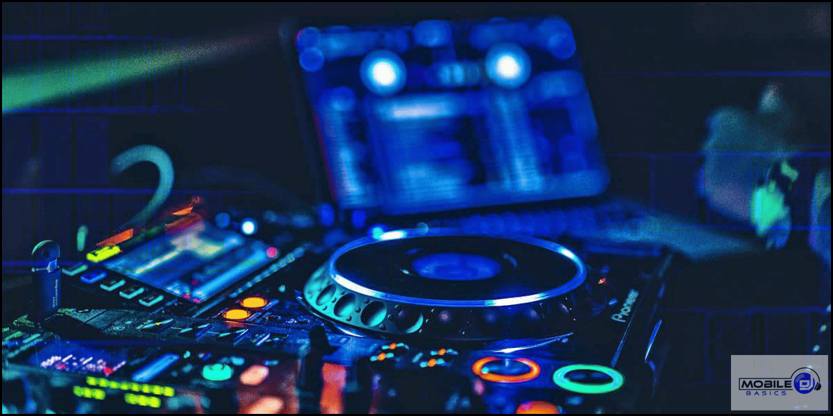An image capturing the Mobile DJ Basics: a DJ with a controller.
