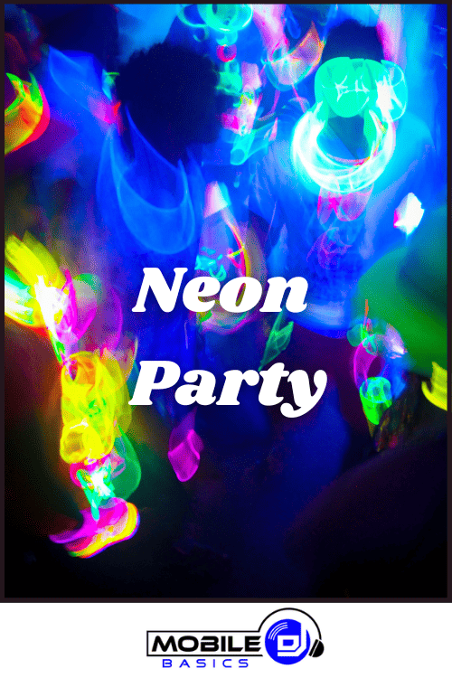 Neon Party crowd glowing