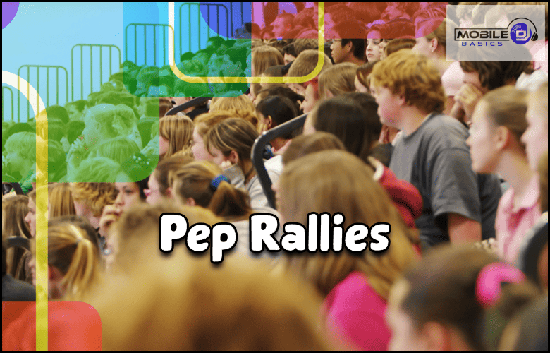 A lively gathering of students in a classroom, exuding enthusiasm during pep rallies.