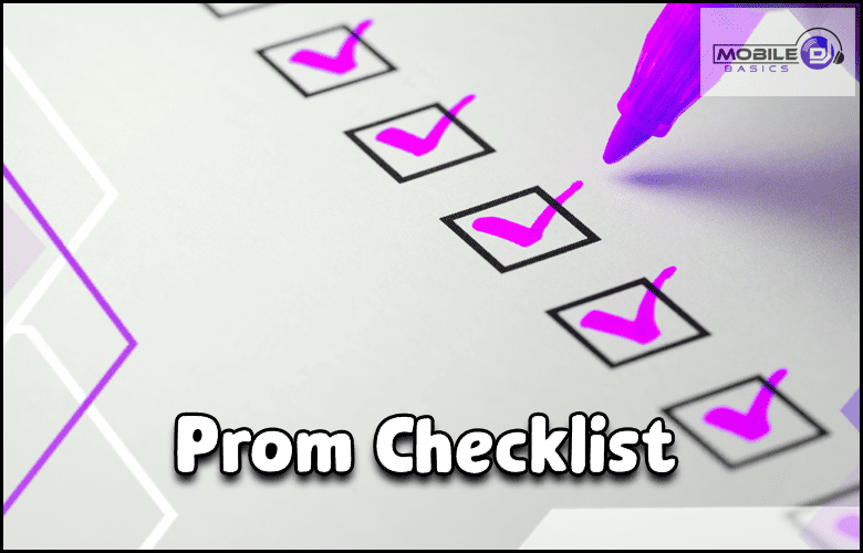 a purple pen with the words prom checklist.