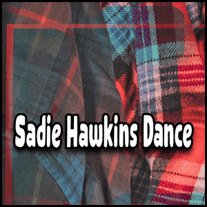 A plaid shirt for Sadie Hawkins Dance.