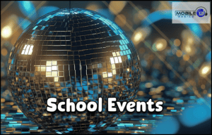 A disco ball for school events.