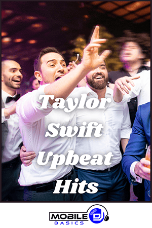 People Dancing at a wedding to Upbeat wedding hits from Taylor Swift.