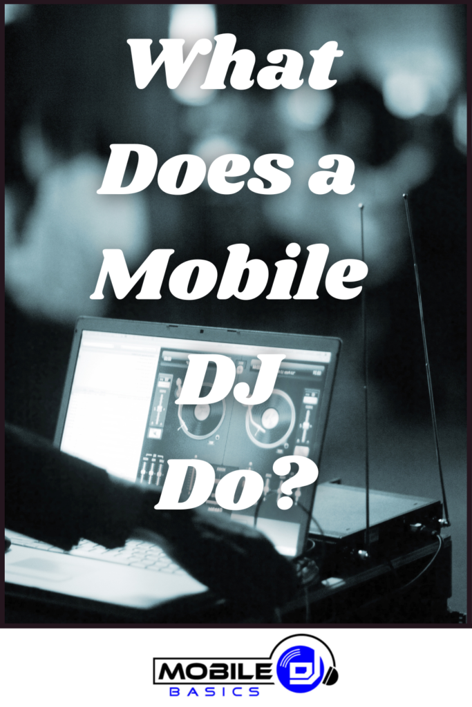 Mobile DJs provide entertainment services at various events, such as parties, weddings, and corporate functions.
