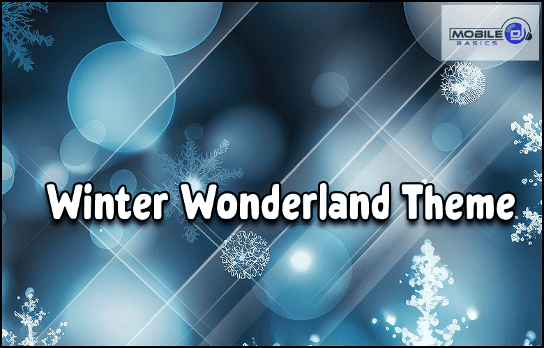 winter wonderland theme.